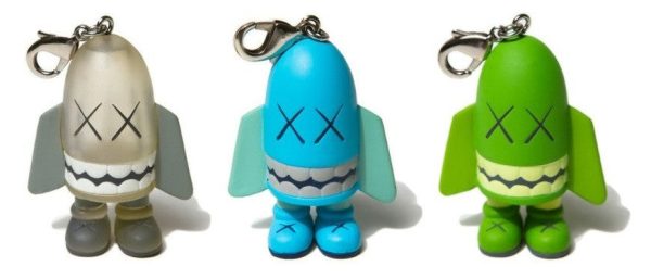 Medicom Toy 2011 Original Fake Kaws Blitz Keychain Green Blue Monochrome 3 2.5  Figure Set Online