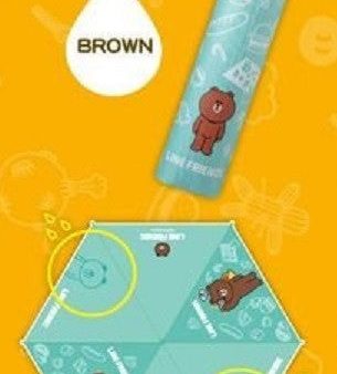 App Line Friends Character Brown Bear Water Color Changed Umbrella Discount