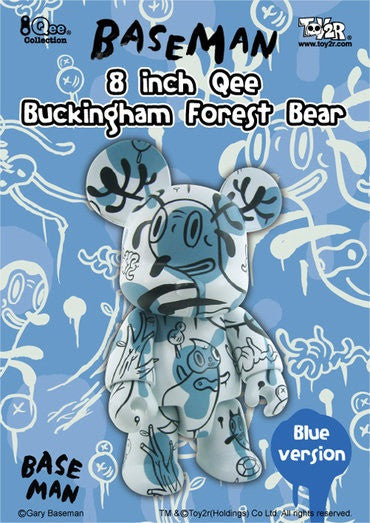 Toy2R 2006 Qee Gary Baseman Buckingham Forest Bear Blue Ver 8  Vinyl Figure For Sale