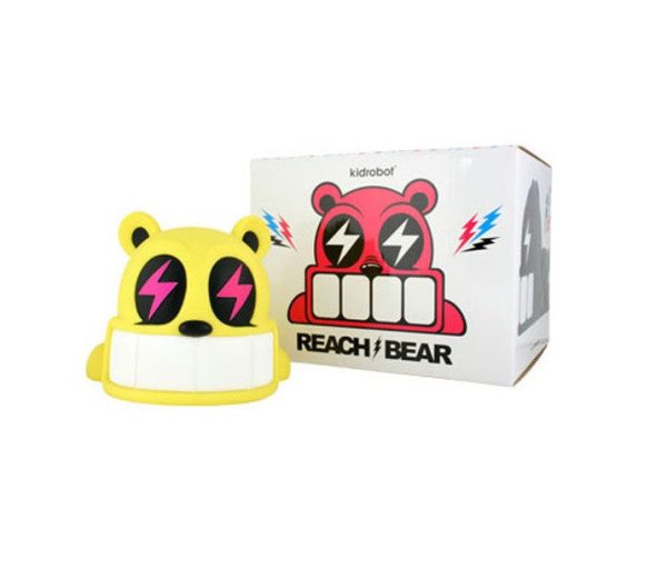 Kidrobot 2008 Reach Bear Yellow Ver 6  Vinyl Figure Online Sale