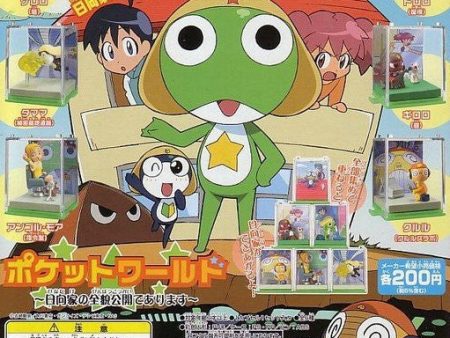 Bandai Keroro Gunso Gashapon Pocket World Hinata House 6 Trading Figure Set For Sale