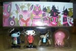 Flying Cat 2004 Nathan Jurevicius Scarygirl Set A Jellyfish Snow T Bear 4 3  Vinyl Figure Set Supply