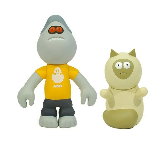 Amos Toys 1999 James Jarvis Evil Martin & Bubba Yellow Ver 5  Vinyl Figure on Sale