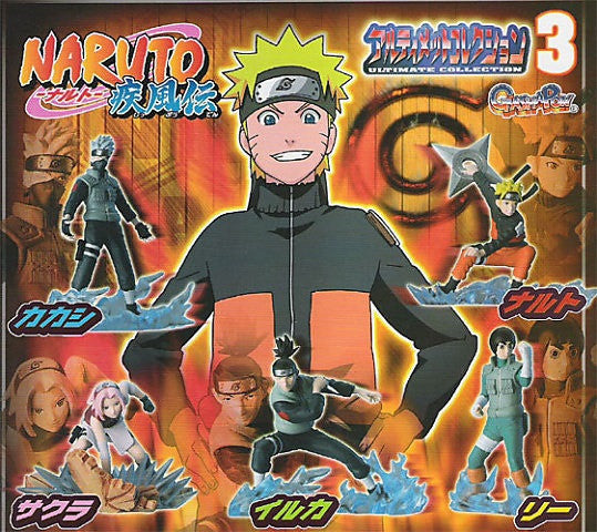 Bandai Naruto Gashapon Ultimate Collection Part 3 5 Trading Figure Set on Sale