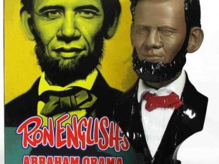 MINDstyle 2009 Ron English Abraham Obama Black Ver 16  Vinyl Figure For Cheap