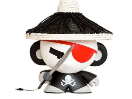 Crazylabel 2011 VeggieSomething James Liu House of Liu Qing Pirate Black Ver 8  Vinyl Figure Online Sale