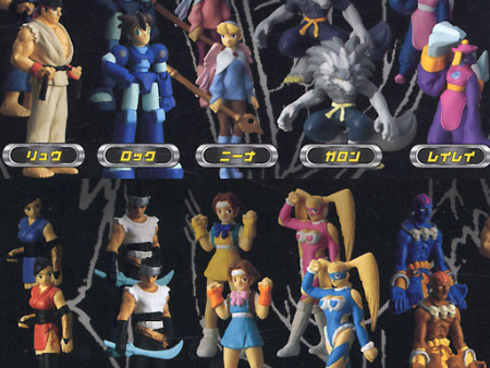 Bandai Capcom All Stars Collection Gashapon Full Color R 20 Mini Trading Figure Set For Sale