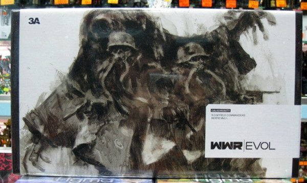 ThreeA 3A Toys Ashley Wood WWRp Evol Caliginosity N.O.M Field Commander 01 & 02 6  Vinyl Figure Set For Sale