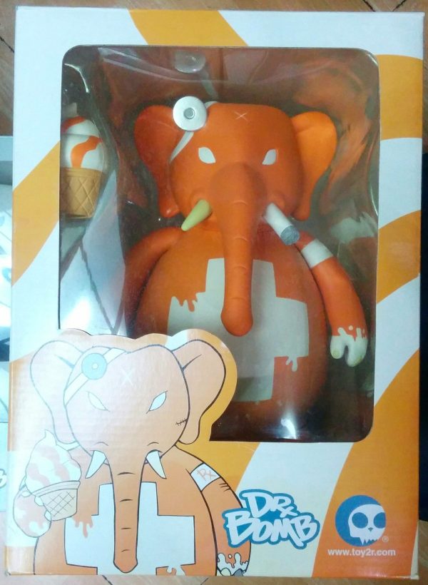 Toy2R Frank Kozik Dr. Bomb Vanilla Swirl Orange Ver 10  Vinyl Figure For Discount