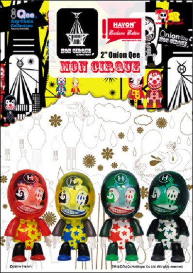 Toy2R Jaime Hayon Qee Key Chain Collection Onion Mon Cirque 4 2.5  Figure Set Online Hot Sale