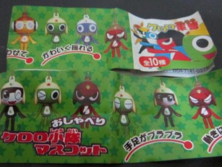 Bandai Keroro Gunso Gashapon Character Swing 10 Trading Figure Set For Sale