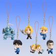 Bandai Fullmetal Alchemist Gashapon Part 1 6 Mascot Strap Swing Figure Set on Sale