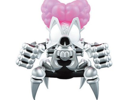 Medicom Toy 2005 H8GRAPHiX Motor Ken VCD Vinyl Collectible Dolls King Skull Brain Silver 8  Vinyl Figure For Discount