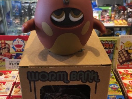 Playbeast Pete Fowler 2003 of Monsterism Island Worm Bank Brown Ver 5  Vinyl Figure Used For Cheap