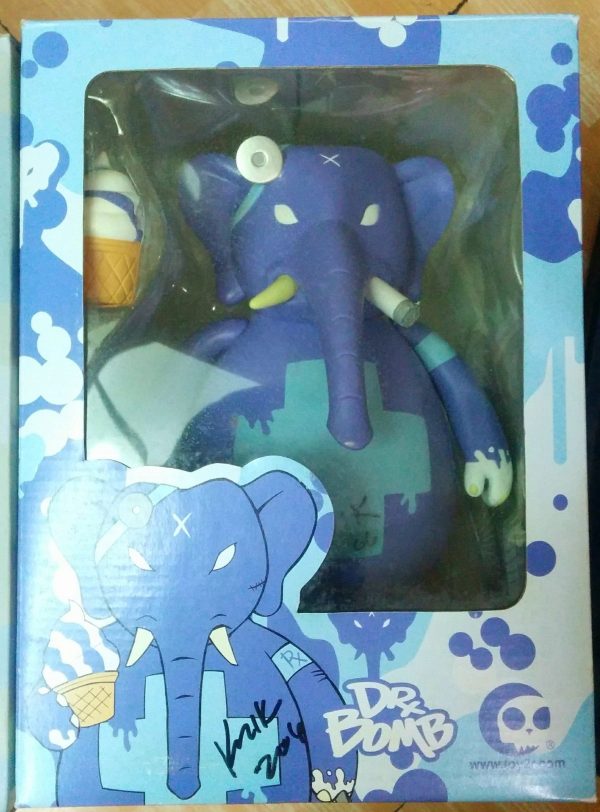 Toy2R Frank Kozik Dr. Bomb Blueberry Surprise Smorkin Ver 10  Vinyl Figure Online now