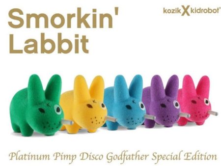 Kidrobot 2010 Frank Kozik Smorkin Labbit Platinum Pimp Disco Godfather Edition Ver 5 2  Vinyl Figure Set Online Sale