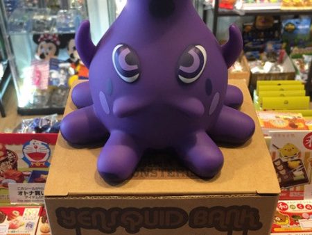 Playbeast Pete Fowler 2003 of Monsterism Island Yen Squid Bank Purple Ver 5  Vinyl Figure Used Hot on Sale