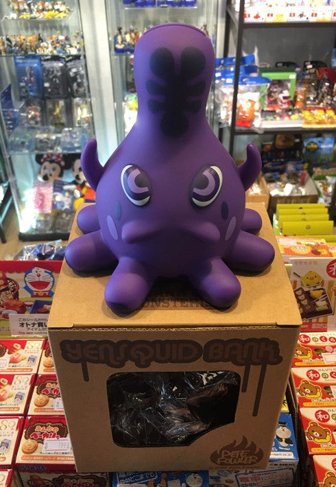 Playbeast Pete Fowler 2003 of Monsterism Island Yen Squid Bank Purple Ver 5  Vinyl Figure Used Hot on Sale