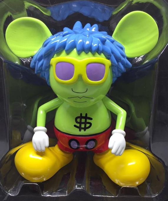 360 Toy Group 2006 Keith Haring Andy Mouse Green Ver 6  Vinyl Figure For Sale