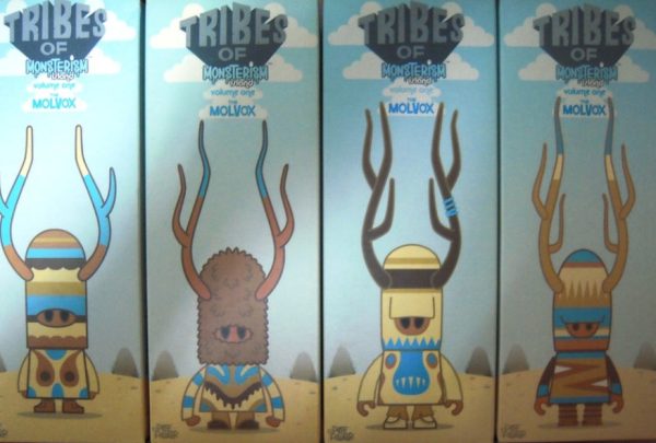 Pete Fowler 2006 Playbeast Tribes of Monsterism Island Volume 1 The Molvox 4 Vinyl Figure Set Used Online Sale