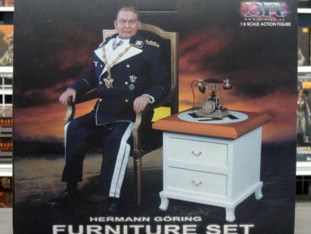 3 Reich 12  1 6 GM618 WWII German Head Of The LUftwaffe Hermann Goring Furniture Figure Set Online Sale