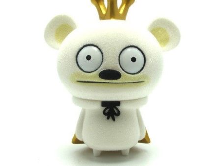 Toy2R 2010 David Horvath Bossy Bear & Friends King Bossy White Flocked Edition Ver 5  Vinyl Figure Cheap