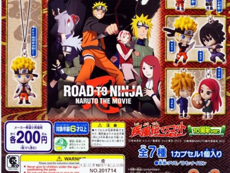 Bandai Naruto Shippuden The Movie Road To Ninja Gashapon 7 Mascot Strap Figure Set For Sale