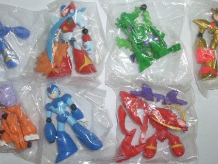 Bandai Mega Man Rockman Gashapon Capsule 7 3  Mini Figure Set on Sale