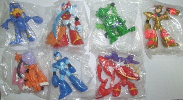 Bandai Mega Man Rockman Gashapon Capsule 7 3  Mini Figure Set on Sale