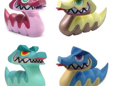 Headlock Studio 2007 Touma Slither Blue Yellow Purple Red 4 5  Vinyl Figure Set Hot on Sale