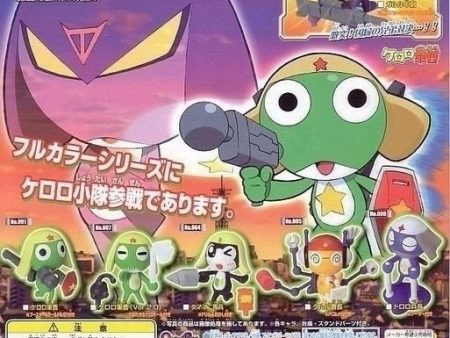 Bandai Keroro Gunso Gashapon Full Color 7 Mini Trading Figure Set Sale