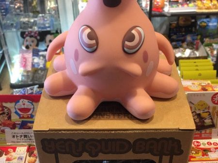 Playbeast Pete Fowler 2003 of Monsterism Island Yen Squid Bank Pink Ver 5  Vinyl Figure Used Supply