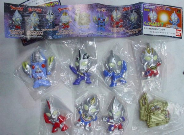 Bandai Ultraman Gashapon Magnet Part 7 8 Mini Figure Set Supply