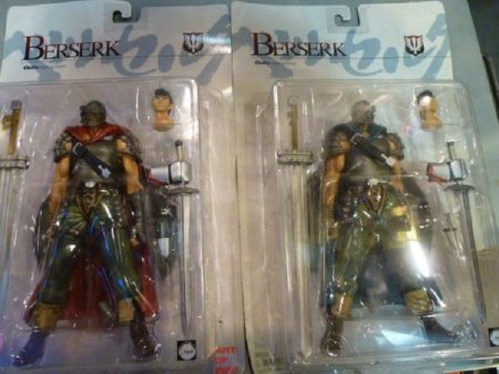 Art Of War Berserk Hawk Soldiers Guts Blue & Red Cloak Cape 2 Action Figure Set Cheap