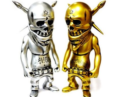 Secret Base 2011 Usugrow Rebel Ink The World Power Gold & Silver 7  Vinyl Figure Set For Discount