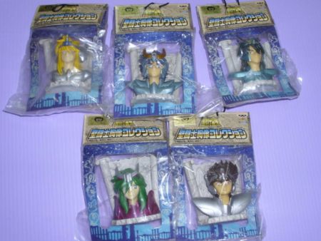 Banpresto Saint Seiya Pegasus Dragon Phoenix Andromeda Cygnus 5 Mini Bust Trading Figure Set Sale