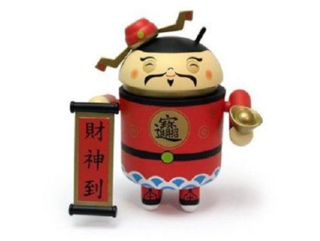 Google Android 2011 Robot Mascot Mini Collectible Special Edition Chinese New Year God of Wealth Ver 3  Vinyl Figure Online