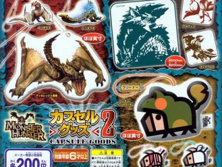 Bandai Capcom Monster Hunter Gashapon Capsule Goods Part 2 9 Screen Wipe Figure Set Online Sale