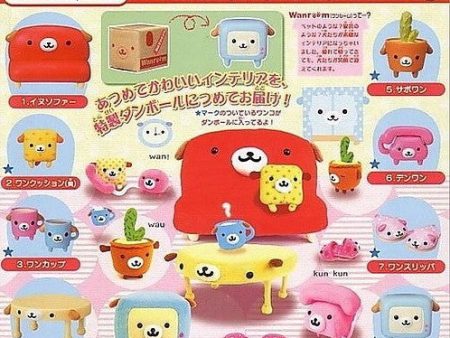 Bandai San-X Gashapon Wanroom Furniture Vol 1 8 Collection Figure Set For Cheap