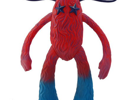 Bigshot Toyworks 2010 Jeff Soto The Seeker Fire Red Blue Ver 11  Vinyl Figure on Sale