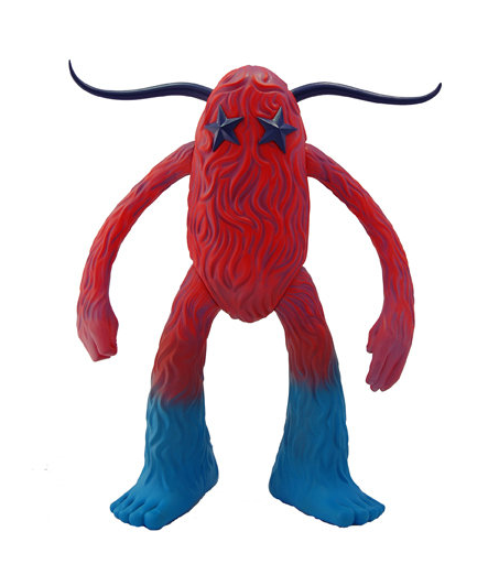 Bigshot Toyworks 2010 Jeff Soto The Seeker Fire Red Blue Ver 11  Vinyl Figure on Sale