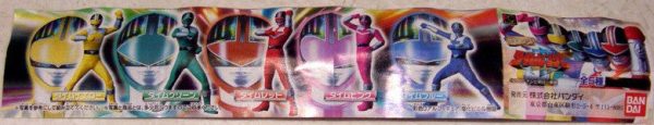 Bandai Power Rangers Time Force Timeranger Gashapon 5 Figure Set on Sale