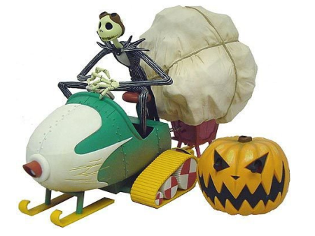 Groove Disney The Nightmare Before Christmas Jack Skellington 10th Anniversary Special Snowmobile N-365 Action Figure Hot on Sale