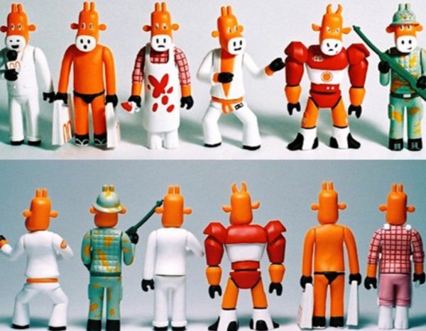 Sony Creative Products 2002 Kuntzel Deygas Winney Everybody 6 3.5  Vinyl Figure Set Used For Cheap