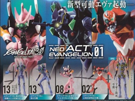 Bandai Neon Genesis Evangelion EVA 3.0 Gashapon Neo Act Part 01 4 Action Figure Set Online Sale