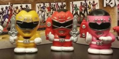 Bandai Power Rangers Turbo Carranger Gashapon Super Sentai Club Part 5 5 Finger Trading Figure Set Hot on Sale