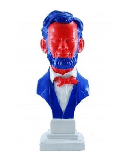 MINDstyle 2009 Ron English Abraham Obama Inauguration Blue Ver 16  Vinyl Figure Fashion