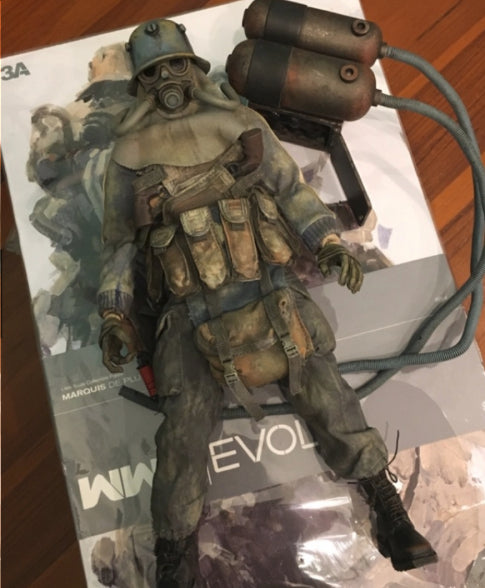 ThreeA 3A Toys 1 6 12  Ashley Wood WWRp Evol Marquis De Plume Vinyl Figure Used Fashion