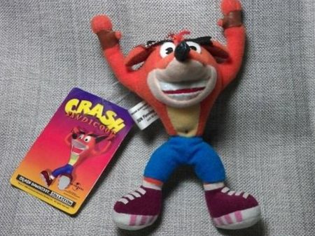 TM&UIS 1999 Crash Bandicoot 6  Strap Plush Doll Figure For Cheap