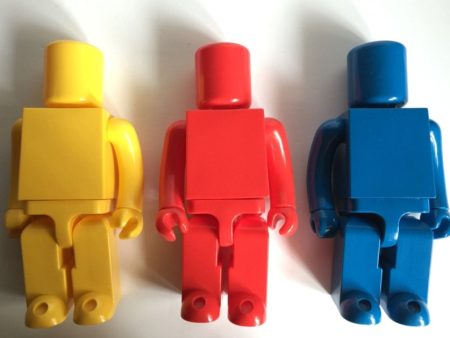 Medicom Toy Kubrick 400% Red Yellow Blue 3 Action Figure Set Online now